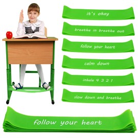 24 Pack Chair Bands for Kids with Fidgety Feet, Durable Extra Thick Sensory Fidget Bands for ADHD & Autism, Flexible Seating Tools for Enhanced Focus, Classroom Chairs & Desks, Home Use (Green)