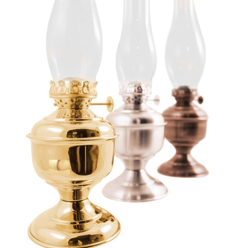 Vermont Lanterns – Brass Pico Table Oil Lamp (12", Brass)