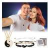 Collar Pulseras Yin Yang Juego Pulseras Ajustable