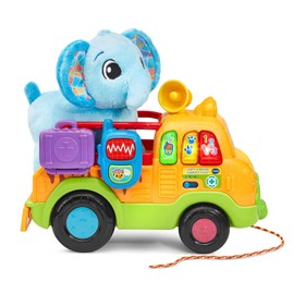 VTech Learn and Rescue Elephant Truck Pull Toy with Plush Elephant
