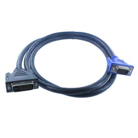 FocalTop 5FT/1.5M DVI-I Dual Link (24+5) Male to VGA Male Video PC Monitor Cable Cord