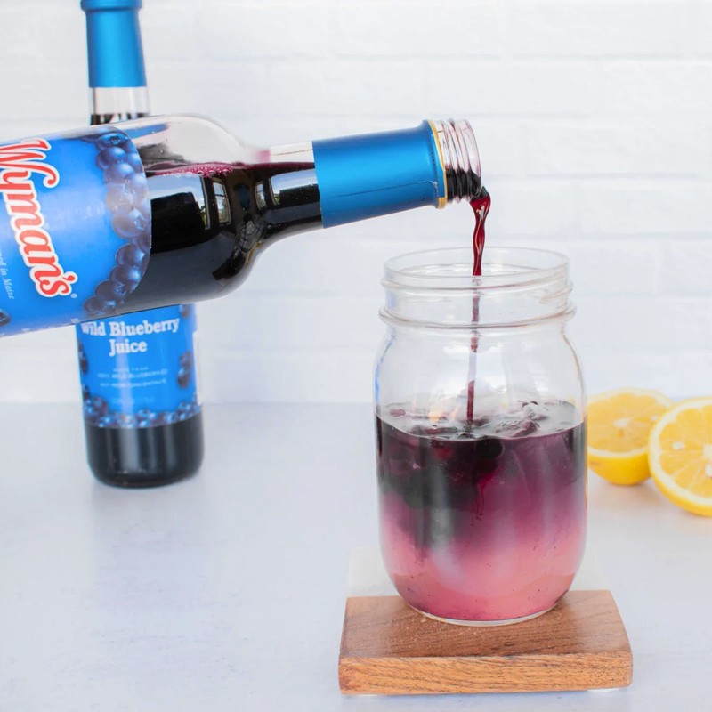 Wyman's Wild Blueberry Juice, 100% Juice, No Sugar Added, Not