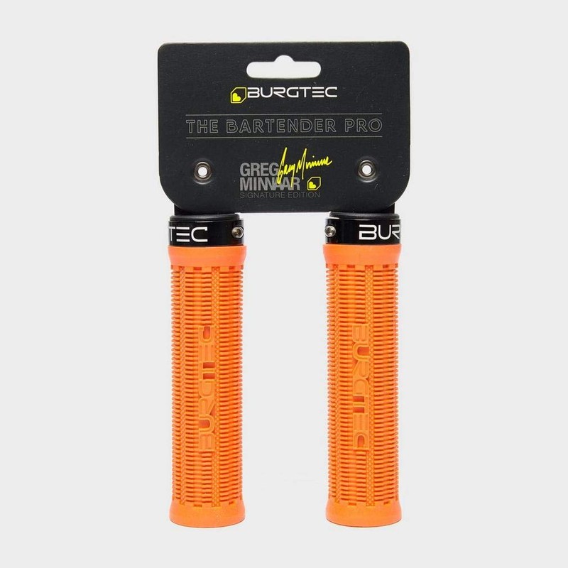 Burgtec Bartender Pro Handle Bar Grips, Orange, One Size