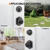 Haidms Black Exterior Deadbolt and Keyed Entry Door Knob Set,