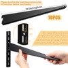 Yalikop 10 Pack Adjustable Shelf Brackets for Double Track System