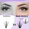 Lash Clusters DIY Eyelash Extensions Manga Cluster Lashes 40D-0.07D-9-16MIX