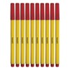 ZOFAX Felto Felt Tip Colouring Pens, RED, Fine Point, Pack