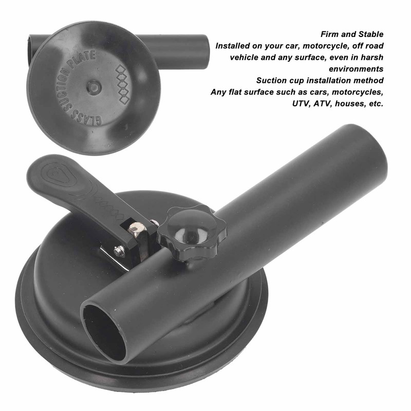 Universal Suction Cup Flag Pole Bracket Vehicle Flagpole Bracket Multi