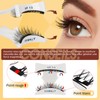 Magnetische falsche Wimpern, natürlicher Look, 4 Paar, kein Kleber erforderlich,