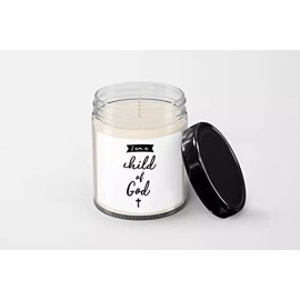 SpreadPassion The Religious christenings Candle - Soy Wax Candle - Hand Poured Candle