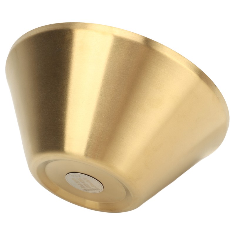 Stainless Steel Salad Bowls Gold Double Layer Exquisite Decorative Gold