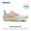 Brooks Women’s Hyperion 2 Neutral Running Shoe - White/Peach/Coral -
