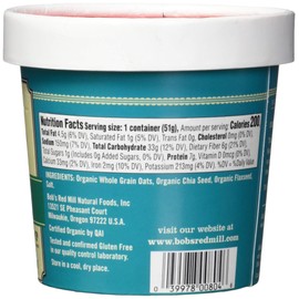 BOBS RED MILL Organic Classic Oatmeal, 1.8 OZ