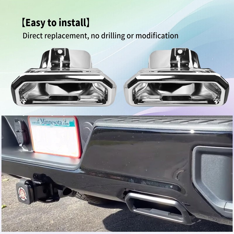 2253506 Exhaust Tips Bezels RH/LH 1 PAIR Compatible with 2019.2020.2021.2022.2023