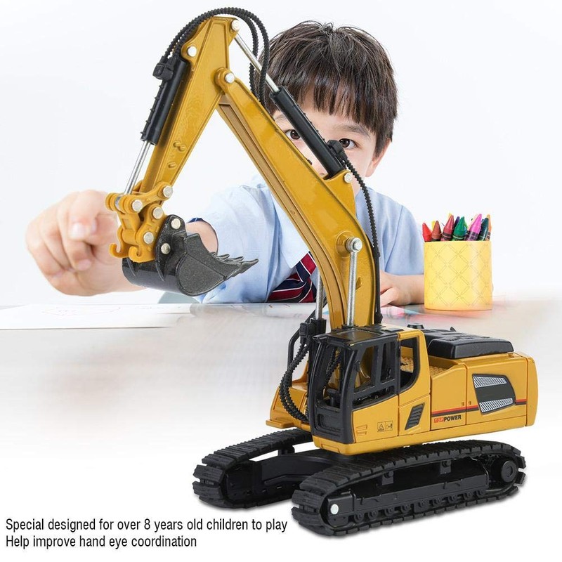 Modelo De Excavadora De Ingeniería, 1:60 Escala Aleación Cargador De