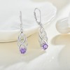 Lwsary Infinity Celtic Knot Drop Dangle Earrings 925 Sterling Silver