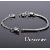 OutstandLong Women Men Snake Chain Bracelet Heart Charm for European