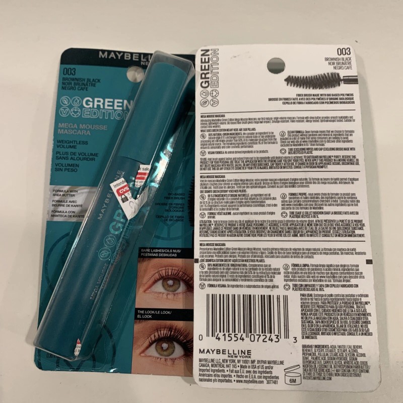 2 ~ Maybelline Green Edition Mega Mousse MASCARA 003 Brownish