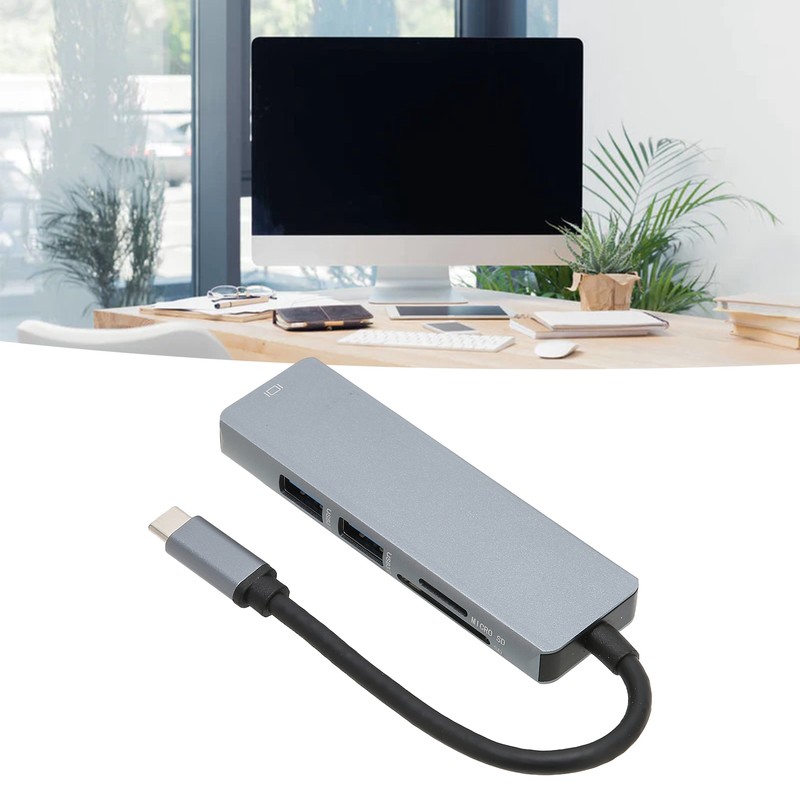 5 in 1 USB C Hub 5Gbps Transfer Ultra HD