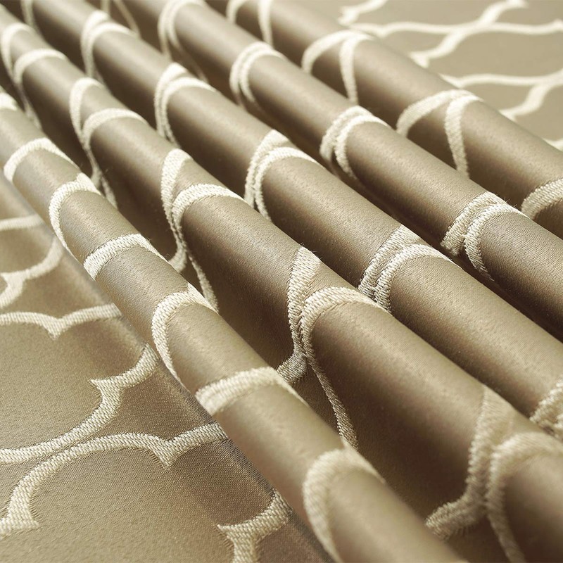 SASTYBALE Jacquard Tablecloth Flower Pattern Polyester Table Cloth Spill Proof