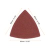 HARFINGTON 60pcs Triangular Hook & Loop Sandpapers 100 Grits 3-1/8"