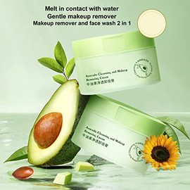 Bálsamo Limpiador 100g Refrescante Hidratante Desmaquillador de Aguacate para Maquillaje Facial Limpieza Profunda Cuidado de la Piel