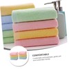 Baluue 8Pcs Soft Absorbent Face Towels for Gentle Washcloths Yellow