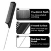 RHOS Carbon Retractable Rat Tail Comb for Parting and Styling,