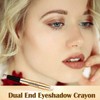Prreal Eyeshadow Stick,Dual End Shimmer Eyeshadow Stick,Pearl Eyeshadow Pencil Crayon,Waterproof