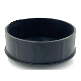 IRON CROSS TUBE STEP END CAP 3" DIAMETER MATTE BLACK PLASTIC **LOT OF 2**