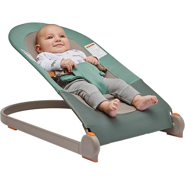 Boon Slant Portable Baby Bouncer - Folding Baby Seat for