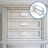 PATIKIL Recessed Pull Door Handle, 4 Pack Invisible Flush Pull