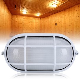 High Temperature Lighting and Explosion Test in Sauna Room, Steam Jet, Oval Light Protection and Explosion Test, Sauna and (Oval)