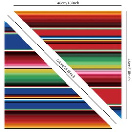 Whaline Mexican Dog Bandana Cino De Mayo Fiesta Pet Scarf Double-Sided Colorful Stripes Pet Neckerchief Adjustable Dog Bibs for Small Medium Large Cat Dog Carnival Accessories, 2 Pack