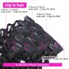 Curly Clip in Hair Extensions Real Human Hair 20inch 120g
