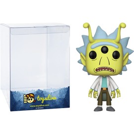 Alien Rick (2018 Spring Con Exc): P o p ! Animation Vinyl Figurine Bundle with 1 Compatible Graphic Protector (337-28447 - B)