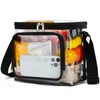 FlowFly Clear Lunch Bag Adult Large Heavy Duty Transparent Stadium