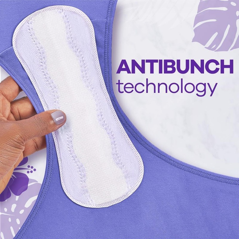 Always Anti-Bunch Xtra Protection, Panty Liners for Women, Light Absorbency,