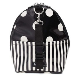 COLORFUL CANDY STYLE B2206300 Mag Pouch, Thick, Switchable, Milk Bottle Pouch, For Going, Made in Japan, Polka Dot Large (twill/black)