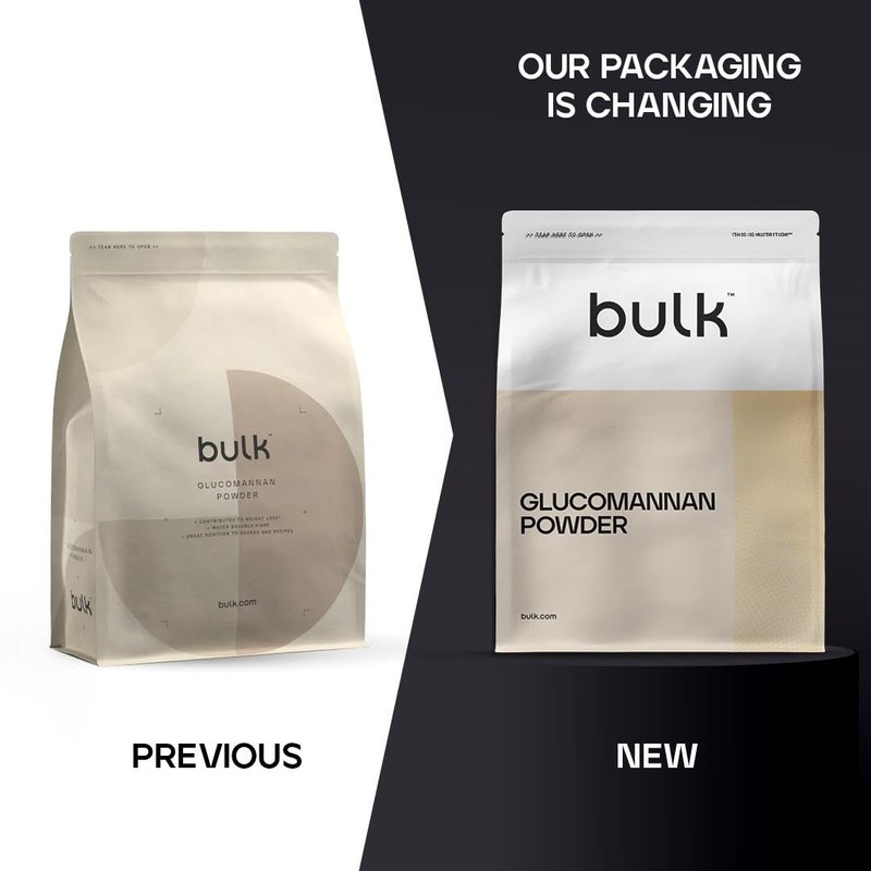 Bulk Glucomannan Powder, Konjac, 500 g