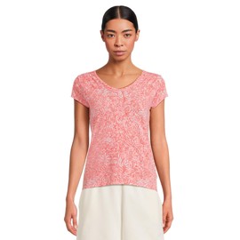 Royal Robbins Women's Featherweight Tee, Rosefinch Yarrow Print