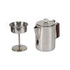 Stansport Stainless Steel Percolator Coffee Pot 9 Cups (276-9), Silver