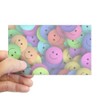 Sticker Clear (Rectangle 10Pk) Lots of Pastel Smiley Faces