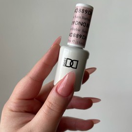 DND Gel Polish Set, Sheer Collection, UV/LED Gel Polish and Air Dry Nail Lacquer, Matching Chip-Free Polish Duo, 889 Satin, 0.5 Fl Oz