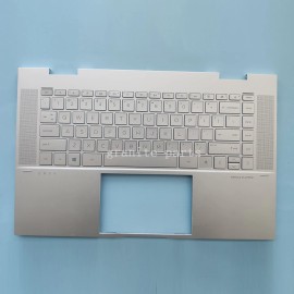 HP New For HP Envy 15-ES 15M-ES 15T-ES Palmrest Backlit Keyboard Silver M45474-001