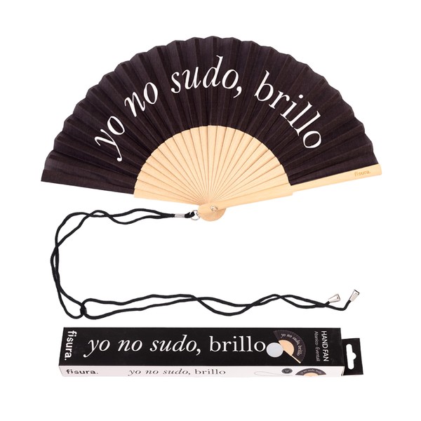 Fisura – Original Folding Fan shake it off, Wooden Hand