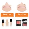 4 Pieces Triangle Makeup Powder Puff Make Up Sponge, Soft