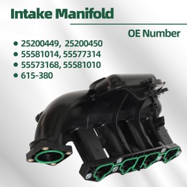 JAVOUKA Engine Valve Cover & Intake Manifold Kit Fit for Chevy Cruze 1.4L 2012-2015, Fit for Chevy Sonic Trax 1.4L 2013-2019, Fit for Buick Encore 1.4L 2013-2019, OE# 615-380 264-968 25200449 25198874