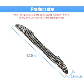 4PCS Bling Car Door Handle Scratch Protective Stickers, Rhinestone Anti-Collision Car Exterior Decoration Strip, Auto Side Rearview Mirror Edge Safety Guard, Universal Vehicle Accessory (Colorful)