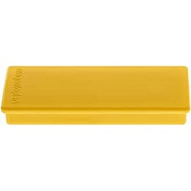 magnetoplan 1665102 Rectangular Magnet, Yellow